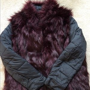 Women’s Betsey Johnson Puffer Fur Coat